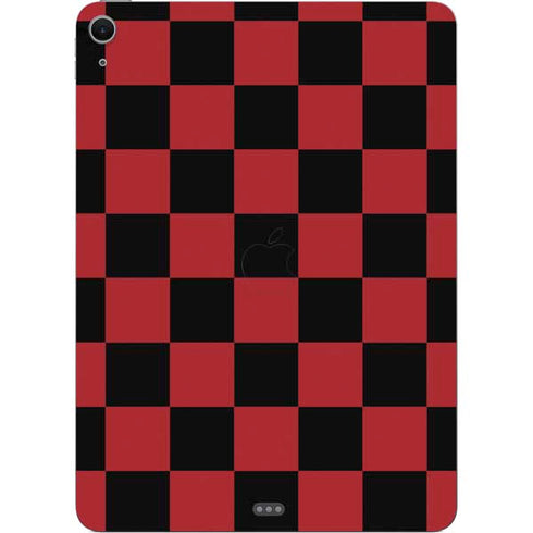 Red and Black Checkerboard Apple iPad Air Skin