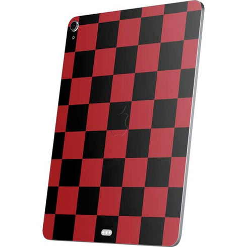 Red and Black Checkerboard Apple iPad Air Skin