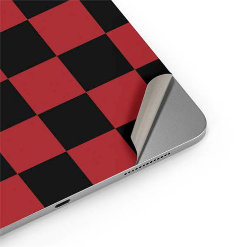 Red and Black Checkerboard Apple iPad Air Skin