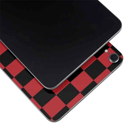 Red and Black Checkerboard Apple iPad Mini Skin