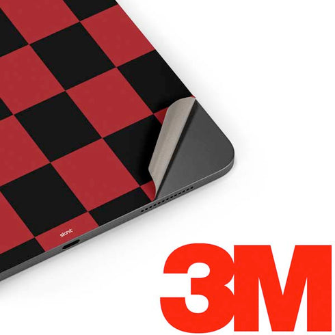 Red and Black Checkerboard Apple iPad Pro Skin