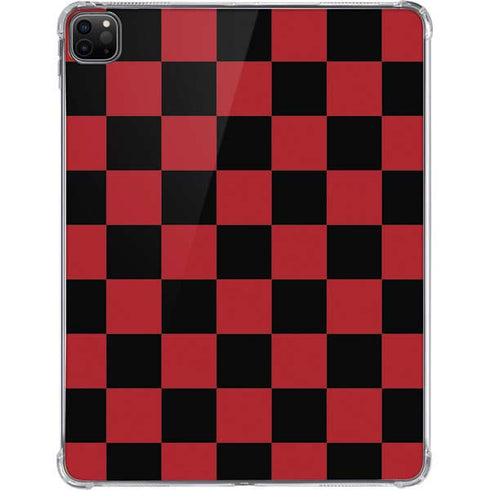 Red and Black Checkerboard iPad Pro 11in (2024) Clear Case