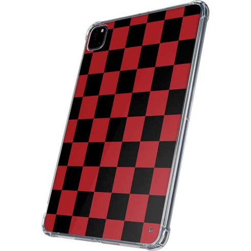 Red and Black Checkerboard iPad Pro 11in (2024) Clear Case