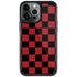 Red and Black Checkerboard iPhone Cases