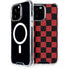 Red and Black Checkerboard iPhone Cases