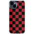 Red and Black Checkerboard iPhone 15 Clear Case