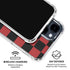 Red and Black Checkerboard iPhone 15 Clear Case