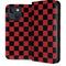 Red and Black Checkerboard iPhone 15 Folio Case
