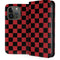 Red and Black Checkerboard iPhone 15 Pro Folio Case