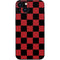 Red and Black Checkerboard iPhone 15 Skin