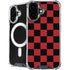 Red and Black Checkerboard iPhone 16 MagSafe Case