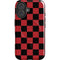 Red and Black Checkerboard iPhone 16 Magsafe Impact Case