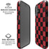 Red and Black Checkerboard iPhone 16 Magsafe Impact Case
