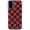Red and Black Checkerboard iPhone 16 Plus Clear Case