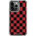 Red and Black Checkerboard iPhone 16 Pro Clear Case