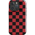 Red and Black Checkerboard iPhone 16 Pro Impact Case