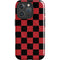Red and Black Checkerboard iPhone 16 Pro Magsafe Impact Case