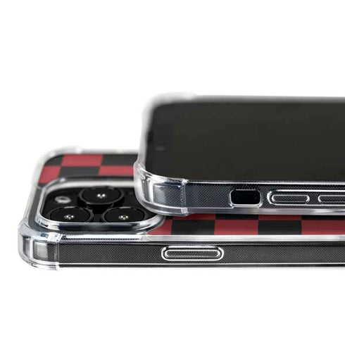 Red and Black Checkerboard iPhone 16 Pro Max MagSafe Case
