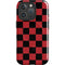 Red and Black Checkerboard iPhone 16 Pro Max Magsafe Impact Case
