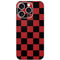Red and Black Checkerboard iPhone 16 Pro Skin