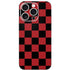 Red and Black Checkerboard iPhone 16 Pro Skin