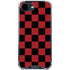 Red and Black Checkerboard iPhone 16e Clear Case