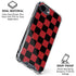Red and Black Checkerboard iPhone 16e Clear Case