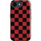 Red and Black Checkerboard iPhone 16e Impact Case