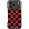 Red and Black Checkerboard iPhone 18 Pro Clear Case