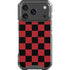 Red and Black Checkerboard iPhone 18 Pro Clear Case