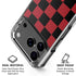 Red and Black Checkerboard iPhone 18 Pro Clear Case