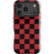 Red and Black Checkerboard iPhone 18 Pro Max Impact Case