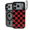 Red and Black Checkerboard iPhone 18 Pro Max Kickstand Case