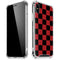 Red and Black Checkerboard iPhone X/XS Clear Case