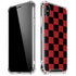 Red and Black Checkerboard iPhone X/XS Clear Case