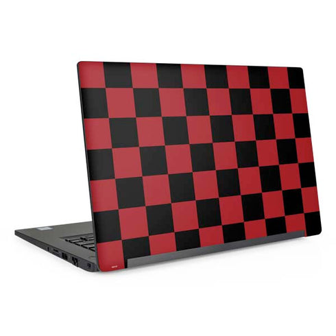 Red and Black Checkerboard Dell Latitude Skin