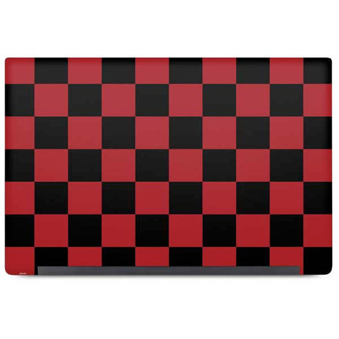 Red and Black Checkerboard Dell Latitude Skin