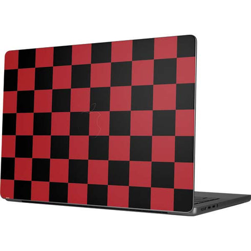 Red and Black Checkerboard Apple MacBook Pro 14-inch Skin