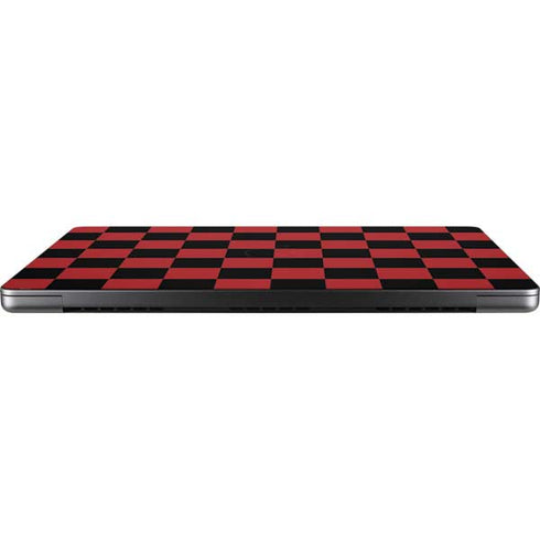 Red and Black Checkerboard Apple MacBook Pro 14-inch Skin