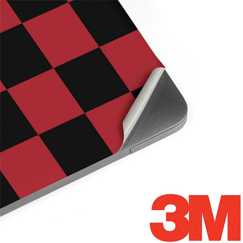 Red and Black Checkerboard MacBook Skins