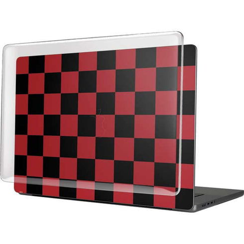 Red and Black Checkerboard MacBook Cases