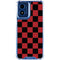 Red and Black Checkerboard Moto G 5G (2024) Clear Case