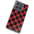 Red and Black Checkerboard Moto G Play 5G (2025) Clear Case
