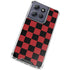 Red and Black Checkerboard Moto G Power 5G (2025) Clear Case
