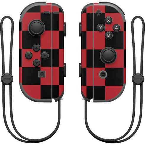 Red and Black Checkerboard Nintendo Skins