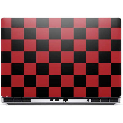 Red and Black Checkerboard Dell Precision Skin