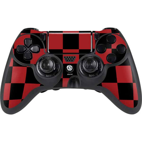 Red and Black Checkerboard PlayStation PS4 Skins