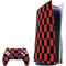Red and Black Checkerboard PlayStation PS5 Skins
