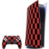 Red and Black Checkerboard PlayStation PS5 Skins