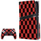 Red and Black Checkerboard PS5 Pro Disk Bundle Skin